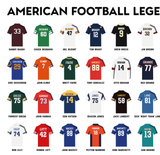 Poster des légendes du Football Américain