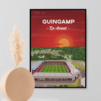 Poster Guingamp - Le Roudourou vu du ciel