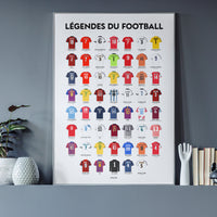 Affiche les légendes du football