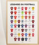 Affiche les légendes du football