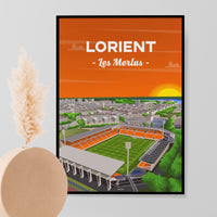 Affiche Lorient - Le Moustoir vu du ciel