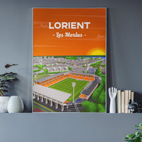 Affiche Lorient - Le Moustoir vu du ciel