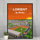 Affiche Lorient - Le Moustoir vu du ciel