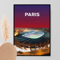 Poster Paris - Stade de football vu du ciel