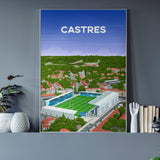 Affiche Castres - Stade Pierre Fabre vu du ciel