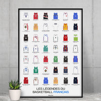 Poster Légendes du basket français