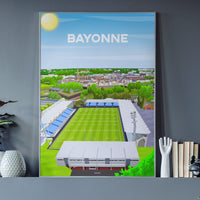 Poster Bayonne - Stade Jean Dauger vu du ciel