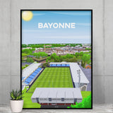 Poster Bayonne - Stade Jean Dauger vu du ciel