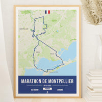 Poster Montpellier - Marathon