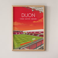 Poster Dijon - Stade Gaston Gérard