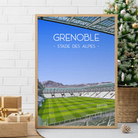 Poster Grenoble - Stade des Alpes