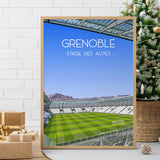 Poster Grenoble - Stade des Alpes