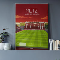 Poster Metz - Allez les Grenats