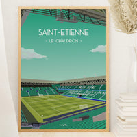 Poster Saint-Etienne - Stade Geoffroy-Guichard