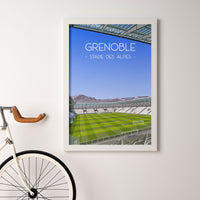 Poster Grenoble - Stade des Alpes
