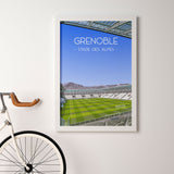 Poster Grenoble - Stade des Alpes