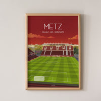 Poster Metz - Allez les Grenats