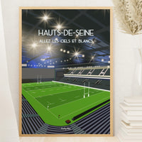 Poster Hauts-de-Seine - Stade de rugby