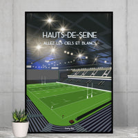 Poster Hauts-de-Seine - Stade de rugby