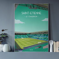Poster Saint-Etienne - Stade Geoffroy-Guichard