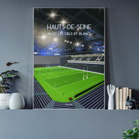 Poster Hauts-de-Seine - Stade de rugby