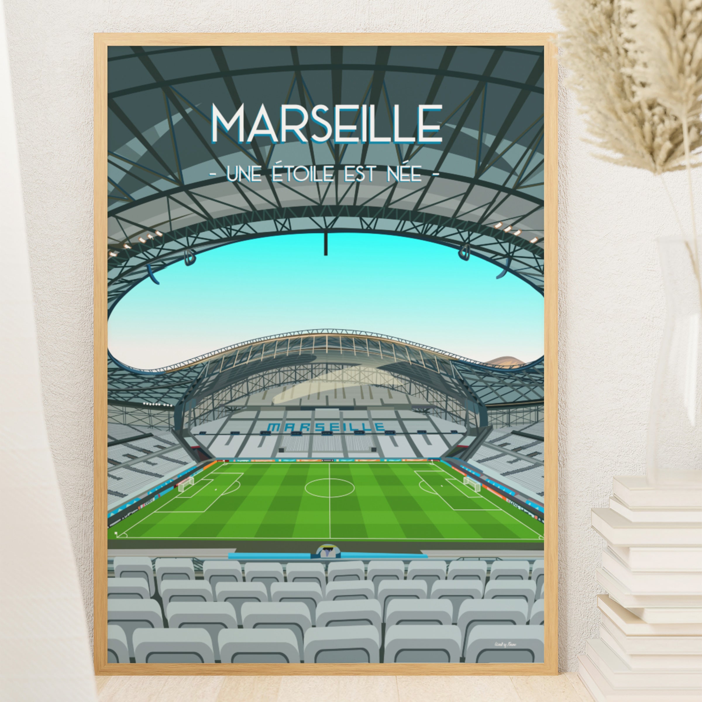 Affiche Marseille - Stade de football