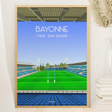 Poster Bayonne - Stade Jean Dauger