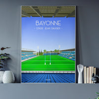 Poster Bayonne - Stade Jean Dauger