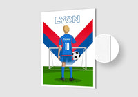 Affiche Football Enfant Personnalisée - Lyon