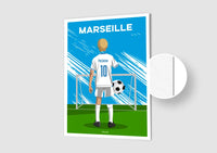 Affiche Football Enfant Personnalisée - Marseille