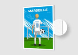 Affiche Football Enfant Personnalisée - Marseille