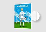 Affiche Football Enfant Personnalisée - Marseille