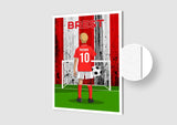 Affiche Football Enfant Personnalisée - Brest