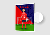 Affiche Football Enfant Personnalisée - Lille