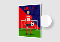Affiche Football Enfant Personnalisée - Lille