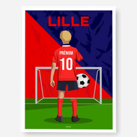 Affiche Football Enfant Personnalisée - Lille