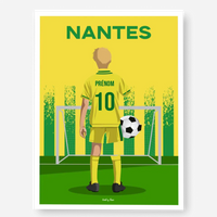 Affiche Football Enfant Personnalisée - Nantes