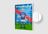 Affiche Football Enfant Personnalisée - Strasbourg