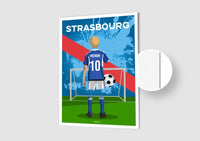 Affiche Football Enfant Personnalisée - Strasbourg