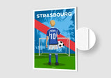 Affiche Football Enfant Personnalisée - Strasbourg