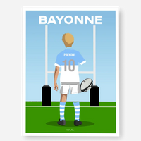 Affiche Rugby Enfant Personnalisée - Bayonne