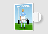 Affiche Rugby Enfant Personnalisée - Bayonne
