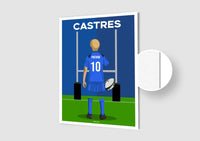 Affiche Rugby Enfant Personnalisée - Castres
