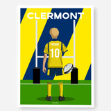 Affiche Rugby Enfant Personnalisée - Clermont