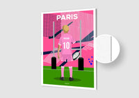 Affiche Rugby Enfant Personnalisée - Paris