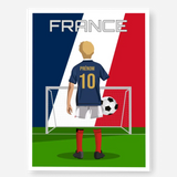 Affiche Football Enfant Personnalisée - France f