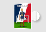 Affiche Football Enfant Personnalisée - France f