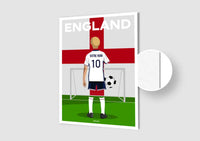 Affiche Football Angleterre Personnalisée