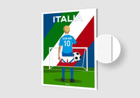Affiche Football Italie Personnalisée