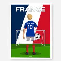 Affiche Football France Personnalisée